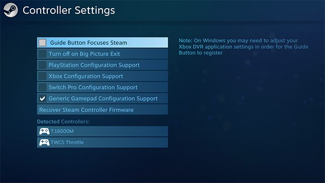 Tutaj możesz dowolnie przypisać klawisze swojego joysticka, zastępując domyślnymi ustawieniami dla gamepada - Jak grać za pomocą każdego joysticka? - Ace Combat 7 Skies Unknown - poradnik do gry