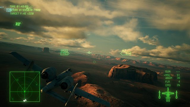 W trybie standard samolot tylko się nieznacznie przechyla. Nie można zrobić pełnej beczkil - Czym różni się sterowanie standard i ekspert? - Ace Combat 7 Skies Unknown - poradnik do gry