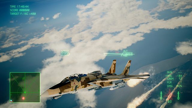 Flary świetlne mają oszukać rakietę, przejmując rolę ciepła emitowanego z silnika samolotu. - Flary - Jak używać flar w Ace Combat 7? - Ace Combat 7 Skies Unknown - poradnik do gry