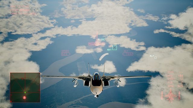 Kiedy wszystko świeci się na czerwono, na środku widzimy missile alert, a głos powtarza missile - evade, nie trzeba się oglądać, by wiedzieć, że smuga pocisku zmierza w naszym kierunku i trzeba wypuścić flarę. - Flary - Jak używać flar w Ace Combat 7? - Ace Combat 7 Skies Unknown - poradnik do gry