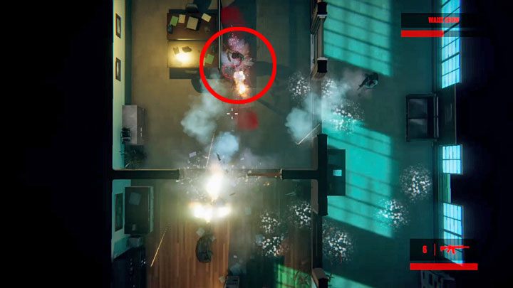 W trakcie podążania w stronę górnej krawędzi ekranu na ścieżce bohatera będą pojawiali się zwykli przeciwnicy - Waise Chow - rozdział 1 - Boss w Hong Kong Massacre - Hong Kong Massacre - poradnik do gry