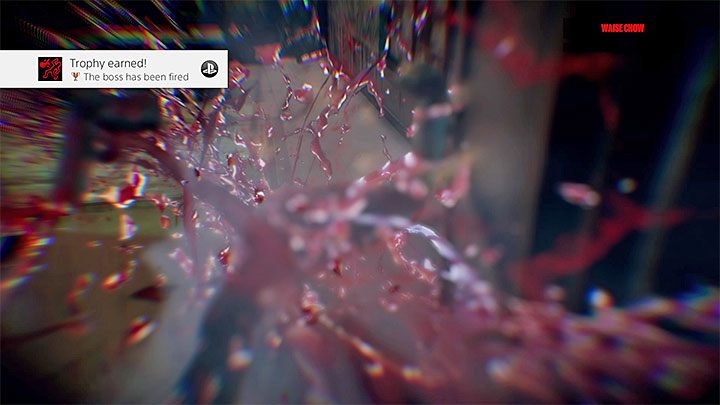 Pokonanie Waise Chowa nagradzane jest trofeum The boss has been fired - Waise Chow - rozdział 1 - Boss w Hong Kong Massacre - Hong Kong Massacre - poradnik do gry