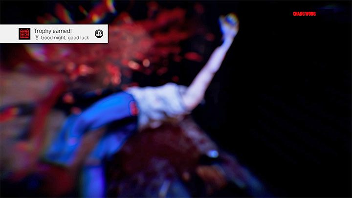 Pokonanie Chang Wonga nagradzane jest trofeum Good night, good luck - Chang Wong - rozdział 2 - Boss w Hong Kong Massacre - Hong Kong Massacre - poradnik do gry