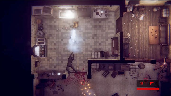 W dwóch północnych pomieszczeniach spotkasz jednego lub dwóch bandytów - A walk in the park - trofeum w grze Hong Kong Massacre - Hong Kong Massacre - poradnik do gry