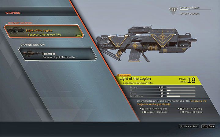 Nagroda: Nowy slot na broń - Awansowanie na wyższe poziomy doświadczenia w Anthem - Anthem - poradnik do gry