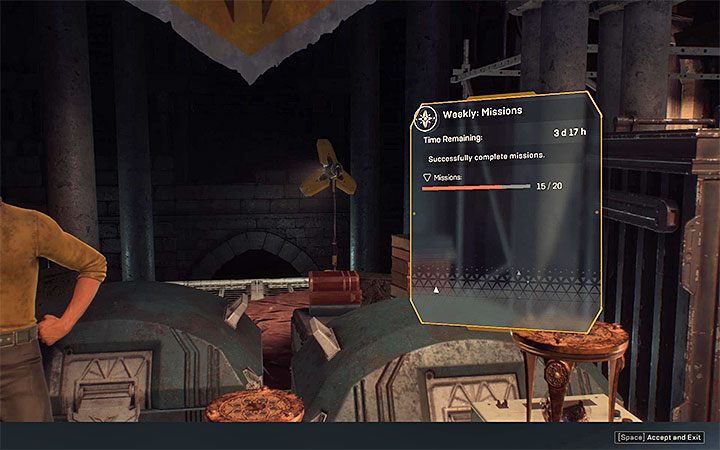 Po obejrzeniu każdej z klepsydr wyświetlane są informacje o jednym z wyzwań - Dzienne, tygodniowe i miesięczne wyzwania w Anthem - Anthem - poradnik do gry