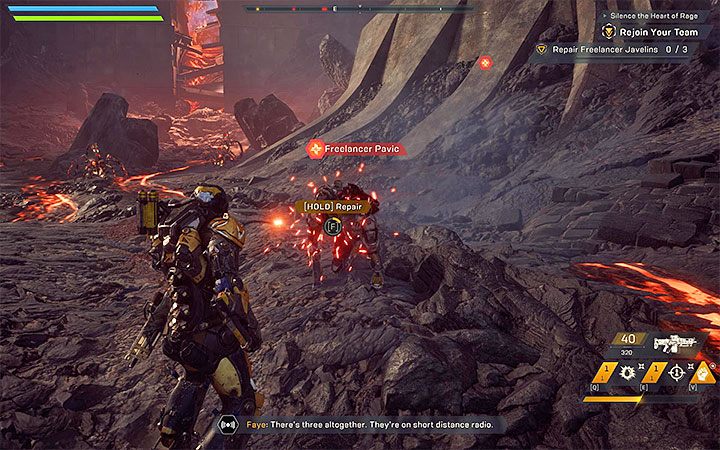 Dotrzyj do obszaru z pokonanymi javelinami towarzyszy - Ucisz serce furii | Solucja do gry Anthem - Anthem - poradnik do gry