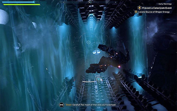 Po dostarczeniu pięciu ech wleć do dużego tunelu - Wczesne ostrzeżenia | Solucja do gry Anthem - Anthem - poradnik do gry