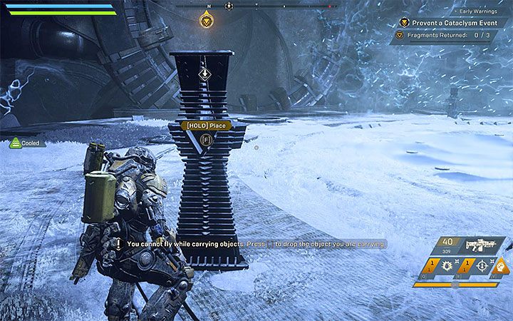 Zmuszony zostaniesz po chwili do odnalezienia trzech fragmentów - Wczesne ostrzeżenia | Solucja do gry Anthem - Anthem - poradnik do gry