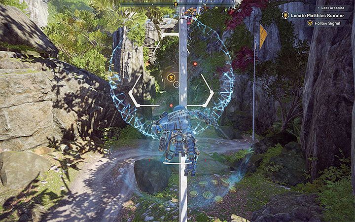 Rozpocznij lot do wskazanej lokacji gdzie po raz ostatni widziany był Matthias Sumner - Zaginiony arkanista | Solucja do gry Anthem - Anthem - poradnik do gry