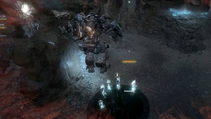 Punkt deponowania Ech znajduje się na dole, niedaleko pierwszego punktu kontrolnego - Kopalnie Tyrana | Fortyfikacje w Anthem - Anthem - poradnik do gry