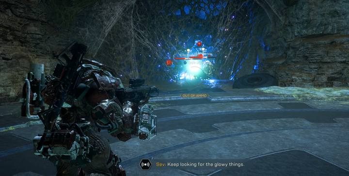 Teraz z bocznych jaskiń zaczną wychodzić liczne skorpiony - ale tylko z jednej losowej - Kopalnie Tyrana | Fortyfikacje w Anthem - Anthem - poradnik do gry