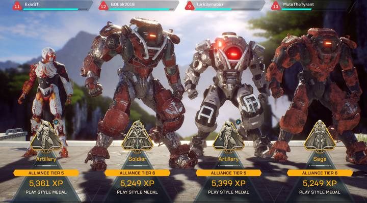 Po zakończeniu misji lub sesji swobodnej rozgrywki ujrzysz podsumowanie zdobytych PD i odblokowane Czyny - Czyny (Feats) w Anthem - Anthem - poradnik do gry