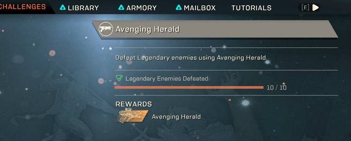 Wtedy to w Dzienniku, w sekcji Wyzwania -> Bronie, pod odpowiednią kategorią broni znajdziesz nazwę zdobytego egzemplarza - Czy można wytwarzać mistrzowskie wyposażenie? - Crafting w Anthem - Anthem - poradnik do gry