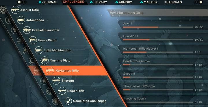 Wyzwania i postępy możesz podejrzeć na bieżąco w dzienniku - Jak zdobyć plan wytwarzania broni lub sprzętu? - Crafting w Anthem - Anthem - poradnik do gry