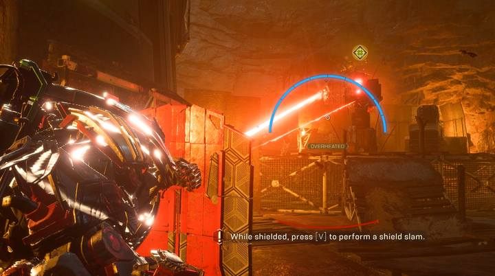 Podobnie jak wcześniej - w drodze na kolejną arenę, w korytarzach, znajdziesz wiele Szram, ale i działka - Świątynia Szram | Fortyfikacje w Anthem - Anthem - poradnik do gry