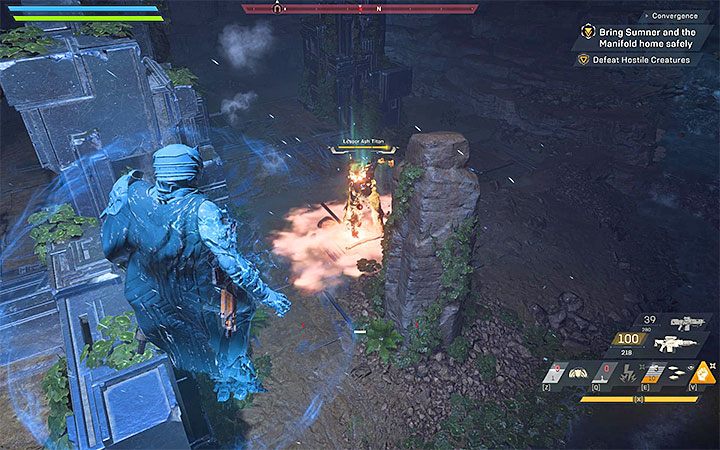 Musisz dotrzeć do większej sali, w której załączy się blokada respawnów - Convergence | Solucja do gry Anthem - Anthem - poradnik do gry