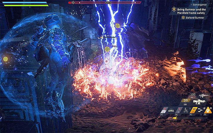 Przed Tobą finałowa bitwa tej misji, w której jednocześnie walczy się z aż trzema tytanami (Lesser Ash Titan) - Convergence | Solucja do gry Anthem - Anthem - poradnik do gry