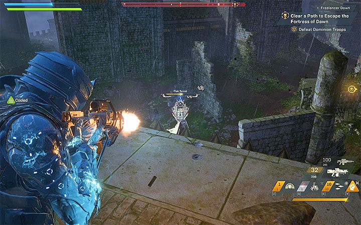 Na zewnątrz czekają nowi przeciwnicy z Dominionu i dodatkowo tymczasowo wyłączona zostanie opcja lotu - Freelancer Down | Solucja do gry Anthem - Anthem - poradnik do gry