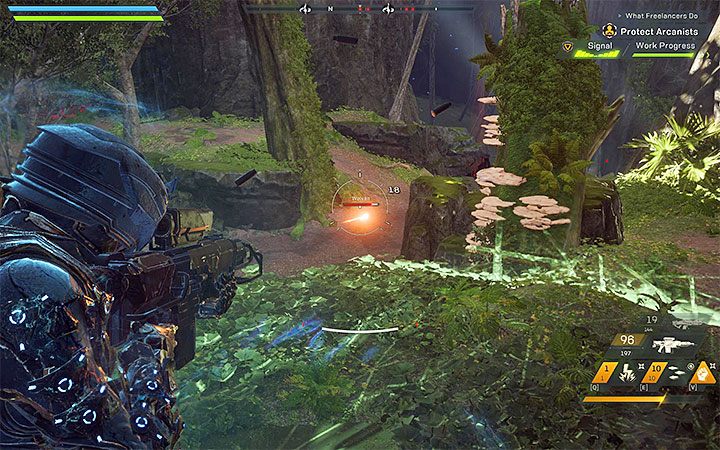 Spotkaj się z Yarrowem w Forcie Tarsis, a dowiesz się o konieczności ochraniania postaci przeprowadzających testy sejsmiczne - Pomocna dłoń | Solucja do gry Anthem - Anthem - poradnik do gry