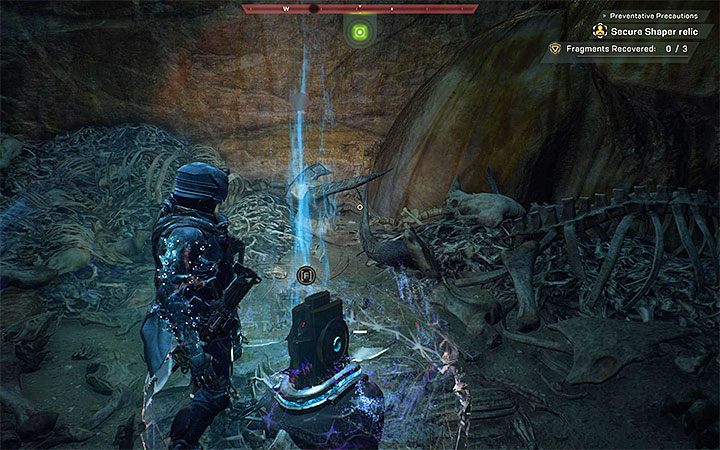Główny bohater musi zabezpieczyć relikt i w tym celu należy odnaleźć 3 fragmenty artefaktu - Pomocna dłoń | Solucja do gry Anthem - Anthem - poradnik do gry