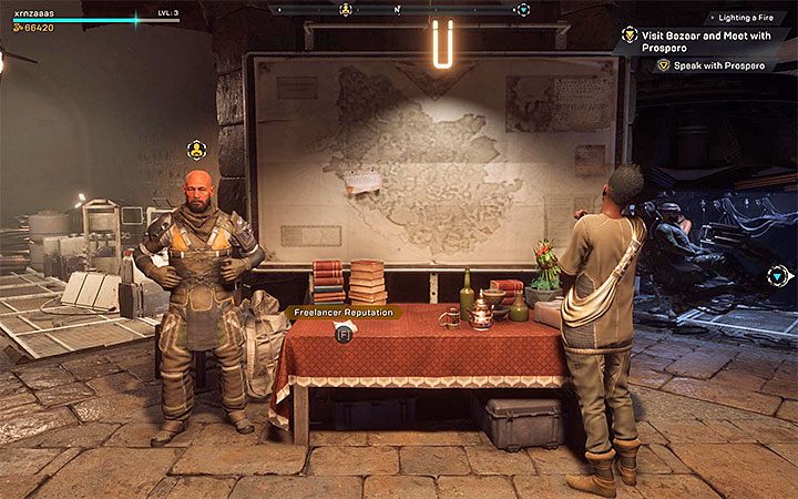 Stanowisko freelancerów jest w północnej części Fortu Tarsis i osobą, z którą będziesz spotykał się po to żeby odbierać kolejne zlecenia, jest Yarrow - Freelancerzy - Misje poboczne w Anthem - Anthem - poradnik do gry