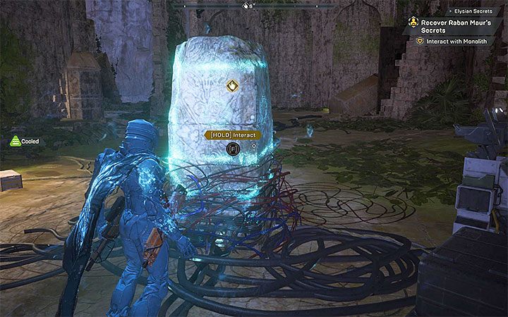 Po dostarczeniu wszystkich czterech kul możesz wejść w interakcję z monolitem (Monolith) - Arkaniści - Misje poboczne w Anthem - Anthem - poradnik do gry
