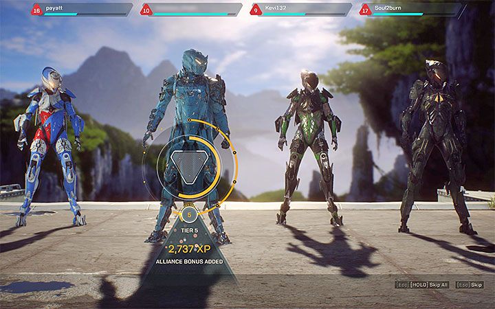 Każdy Sojusz może awansować na wyższe poziomy (Tiers) i potrzebne są do tego punkty doświadczenia - Czym są Sojusze i jak awansować na ich wyższe poziomy w Anthem? - Anthem - poradnik do gry