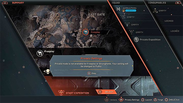 Rozgrywka solo jest zablokowana w następujących trybach - Czy w Anthem można grać w pojedynkę? - Anthem - poradnik do gry