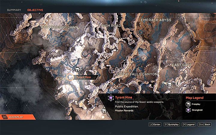 Początkowo dostępna jest tylko jedna twierdza Tyrant Mine, przy czym możesz ją odwiedzać dowolną ilość razy i zdobywać dzięki temu więcej lootu oraz punktów doświadczenia - Jak odblokować misje w Fortyfikacjach (Twierdzach) w Anthem? - Anthem - poradnik do gry