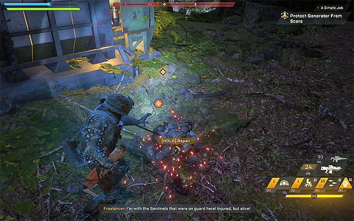 W trakcie rozmowy z Brin dowiesz się, że chciałaby żeby główny bohater wsparł Gwardzistów ochraniających grupę naukowców - Gwardziści - Sentinels - Misje poboczne w Anthem - Anthem - poradnik do gry