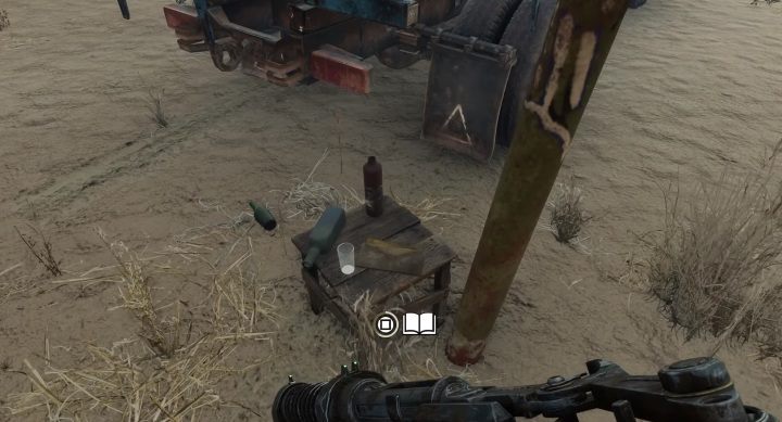 Lokalizacja: Pod wielkim parasolem znajduje się mały, drewniany stolik - Metro Exodus: Morze Kaspijskie - Dzienniki i pocztówki, mapa, lista wszystkich - Metro Exodus - poradnik do gry
