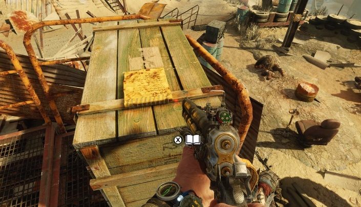 Lokalizacja: Na wraku statku leży drewniana skrzynia, a na niej notatka - Metro Exodus: Morze Kaspijskie - Dzienniki i pocztówki, mapa, lista wszystkich - Metro Exodus - poradnik do gry