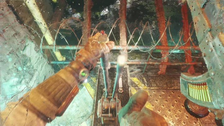 Tam natrafisz na dzwonek i dźwignię - Metro Exodus: Wędkarz, trofeum - jak zabić wielką rybę z kanałów w Wołdze? - Metro Exodus - poradnik do gry