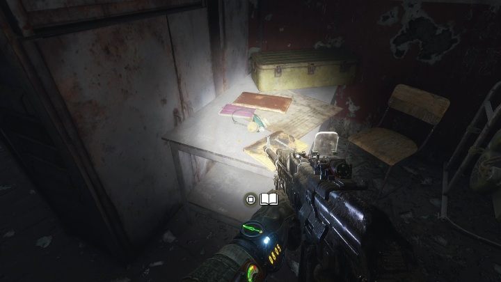 Lokalizacja: Po wejściu na ruchome schody trafisz do pokoju - Metro Exodus: Jesień i Martwe Miasto - Dzienniki i pocztówki, lista wszystkich - Metro Exodus - poradnik do gry