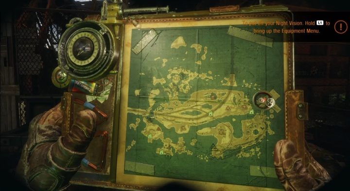 We wschodniej części mapy natrafisz na opuszczony kampus - Metro Exodus: Wołga - Ulepszenia i ciekawe miejsca, mapa, lista - Metro Exodus - poradnik do gry
