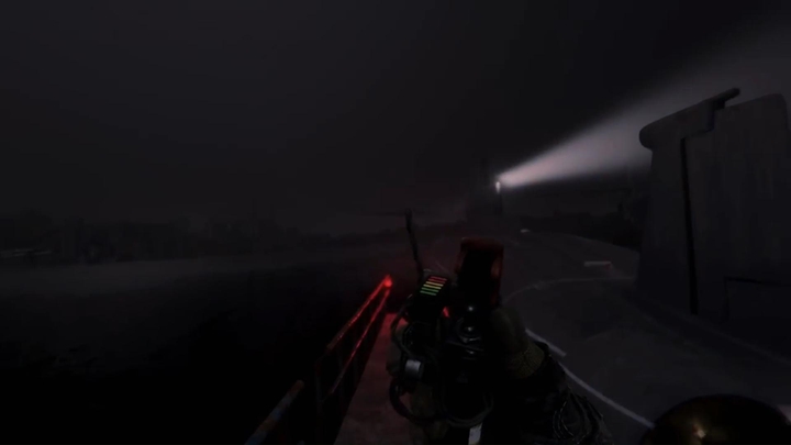 Idź w kierunku Klima, który będzie na górze wieży - Metro Exodus Sams Story: Finałowa walka na statku - solucja - Metro Exodus - poradnik do gry