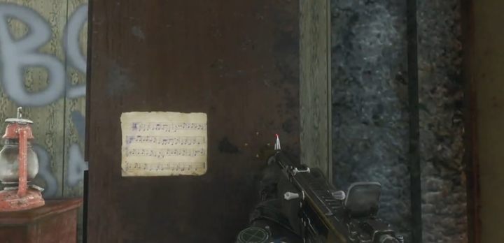 Siódma melodia jest w budynku do którego musisz wejść po drewnianej drabinie - Metro Exodus Sams Story: Ukryte melodie (Trofeum Meloman) - lista wszystkich - Metro Exodus - poradnik do gry