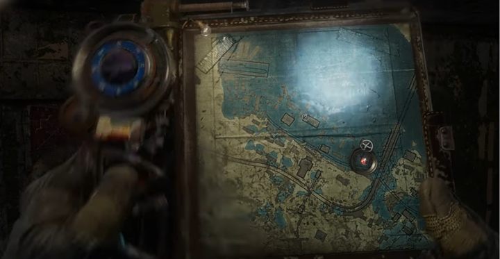 Gdy będziesz atakowany przez wrogiego snajpera, wejdź do budynku tuż obok łodzi - Metro Exodus Sams Story: Tajne skrytki Nocnych Łowców (Night Hunters Stashes) - Metro Exodus - poradnik do gry