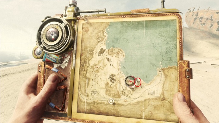 Na środkowej części mapy znajdziesz wrak ogromnego statku - Metro Exodus: Morze Kaspijskie - solucja, misja poboczna - Metro Exodus - poradnik do gry