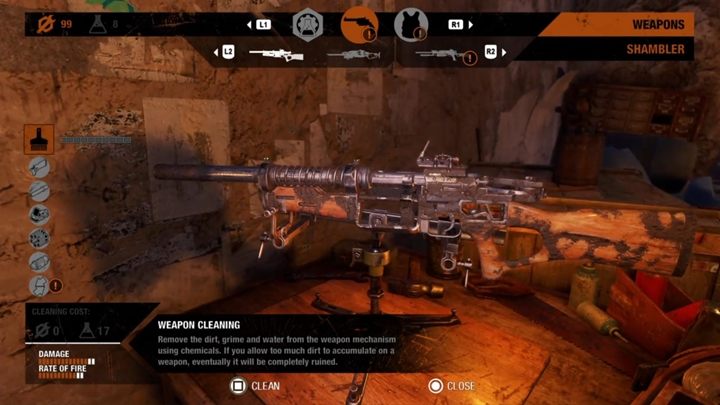 Aby wyczyścić broń, musimy udać się do stołu rzemieślniczego i tam rozpocząć czyszczenie broni - Metro Exodus: Broń - jak czyścić? - Metro Exodus - poradnik do gry