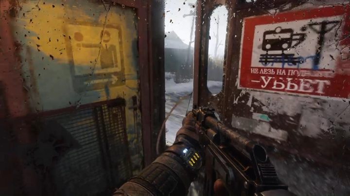 Przeskocz na wrogi pociąg, a następnie podejdź do wnęki z prawej strony - Metro Exodus: Wrogi pociąg, Moskwa - solucja - Metro Exodus - poradnik do gry