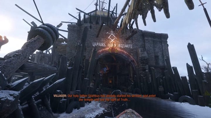 Możesz przeszukać wysepki nieopodal, jednak twoim zadaniem jest teraz wpłynąć do okazałego kościoła przez wielki tunel - Metro Exodus: Pierwsze kroki w nowej lokacji, Wołga - solucja - Metro Exodus - poradnik do gry