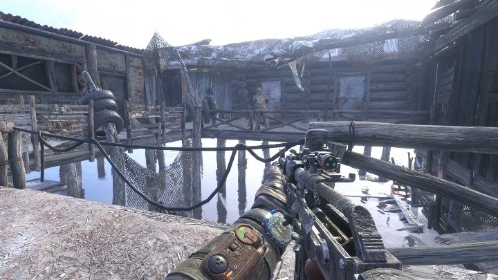 Zejedz na dół i udaj się do budynku - Metro Exodus: Ucieczka z cerkwi, Wołga - solucja - Metro Exodus - poradnik do gry