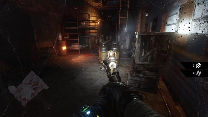 Gdy ruszysz właściwą drogą, natkniesz się na bazę bandytów, którzy zadomowili się w starych wagonach - Metro Exodus: Wyprawa po wagon, Wołga - solucja - Metro Exodus - poradnik do gry