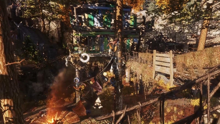 Twoim zadaniem jest wejść na górę, odwiedzić budynek z powyższego obrazka i dotrzeć do pioniera, który tam rezyduje - Metro Exodus: Pojmanie i wioska pionierów, Tajga - solucja - Metro Exodus - poradnik do gry