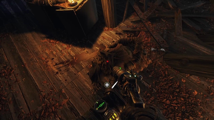 W jednym z budynków znajdziesz również związanego pioniera - możesz zdecydować co z nim zrobić - Metro Exodus: Obozowisko bandytów i cmentarz, Tajga - solucja - Metro Exodus - poradnik do gry