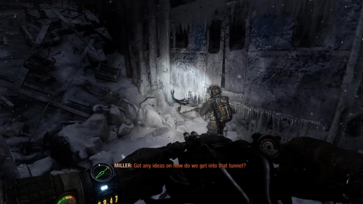 Wejdź do wraku starego tramwaju, a dotrzecie do tunelu - Metro Exodus: Droga do metro - Solucja Metro Exodus - Metro Exodus - poradnik do gry