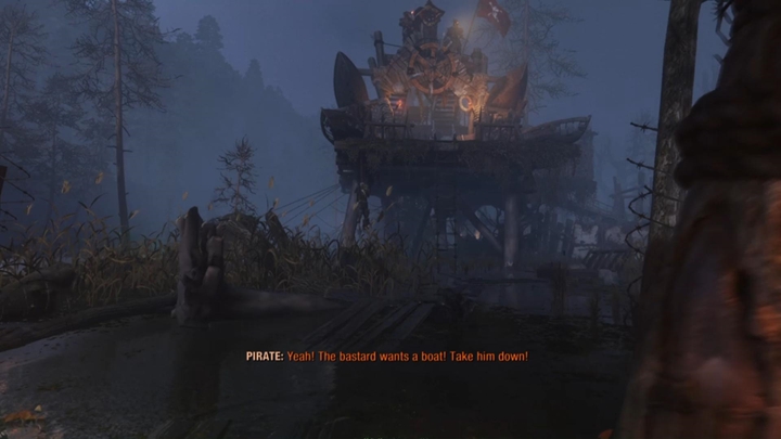 Zejdź z wieży Olgi na dół i idź ścieżką - Metro Exodus: Kradzież łodzi i wizyta u Admirała, Tajga - solucja - Metro Exodus - poradnik do gry