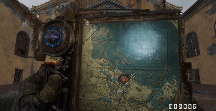 Najpierw musisz dotrzeć do budynku z mapy powyżej - Metro Exodus Sams Story: Kinomaniak - jak zdobyć trofeum? - Metro Exodus - poradnik do gry